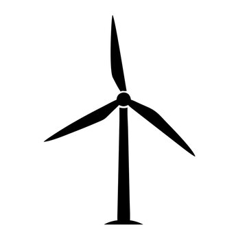 recommend clip art: wind turbine icon, wind turbine silhouette vector illustration-simple silhouette illustration of wind turbine, perfect for wind turbine logos and icons