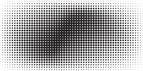 Basic halftone dots effect in black and white color. Halftone effect. Dot halftone. Black white halftone.Background with monochrome dotted texture. Polka dot pattern template. circle dot