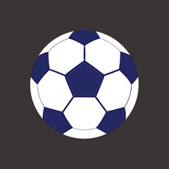 Obraz premium Soccer ball. Black football ball , vector icon for sports