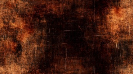 A distressed, rusty brown surface texture with interwoven marks.