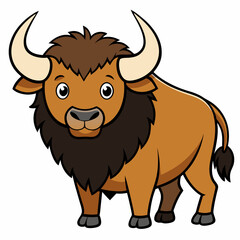 vector illustration of a bull
