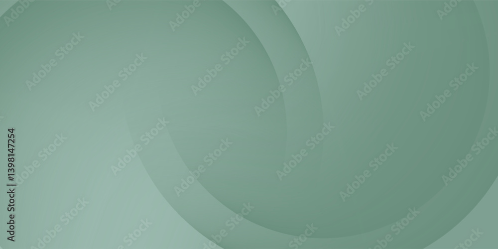 Poster abstract bright green circle background. smooth color overlap circle pattern design