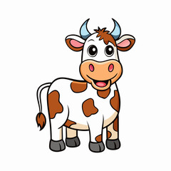 funny cow cartoon