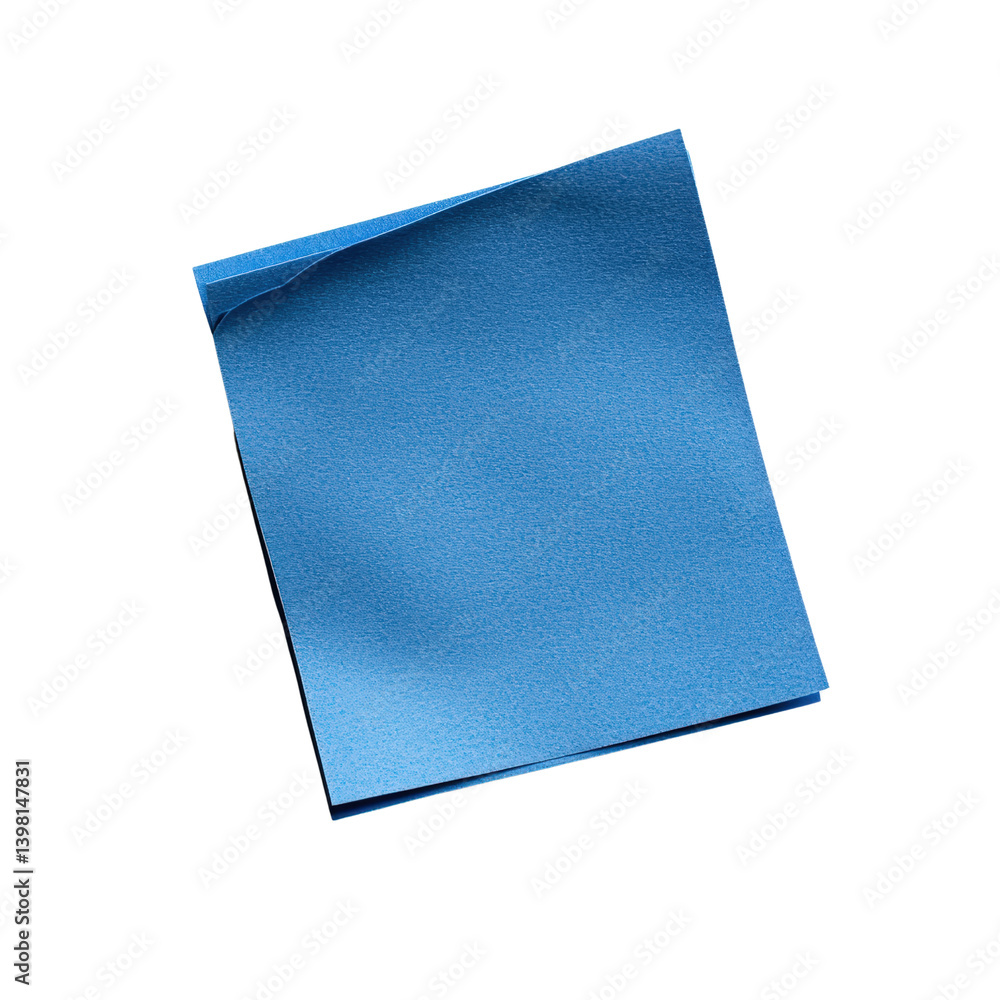 Poster a single piece of blue paper laid flat on a neutral background creating a calm and simple aesthetic 