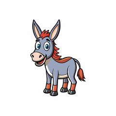 vector illustration of a cartoon deer