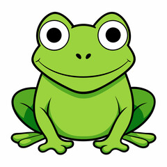 green frog cartoon