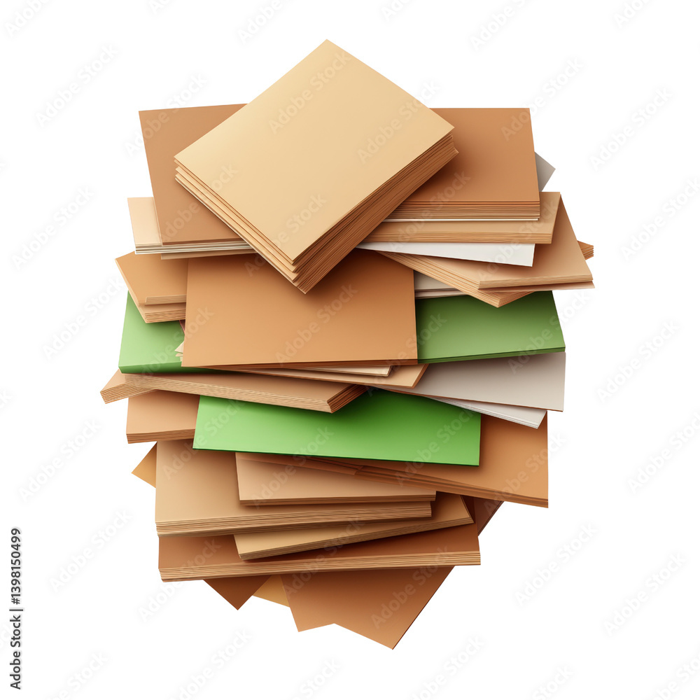 Poster a pile of cardboard boxes stacked together creating an unorganized yet functional space for storage 