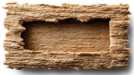 Torn paper with a hole, symbol of vulnerability and revealing hidden truth torn