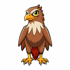 eagle cartoon isolated on white background