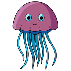 Naklejka premium cartoon octopus cartoon