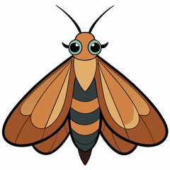 vector illustration of a bee
