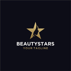 Gold Star Beauty Logo Design