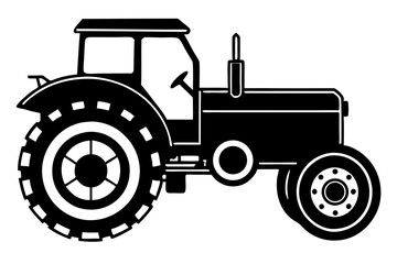 old tractor silhouette
