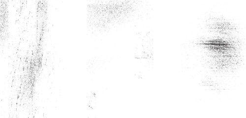 Fototapeta premium Grunge overlay textures with dust grain isolated on Set of vector paint brush stroke, ink splash and grungy white background