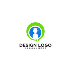 Green And Blue Circular Education Logo Design