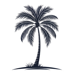 Obraz premium A tall palm tree with lush fronds symbolizing the beauty of a tropical paradise