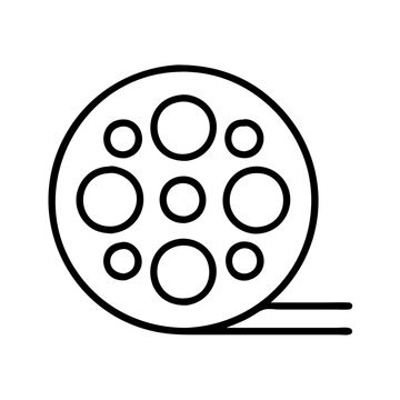 recommend clip art: Film reel icon movie cinema graphic vector illustration stock image design