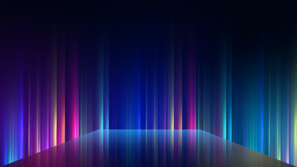 illustration of spreading lines shiny effects for ecommerce signs retail shopping. Motion light effect for banners. Curved light trail stretched upward. 