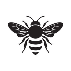 Fototapeta premium Bee icon symbol silhouette. Bee icons. Vector illustration eps 10