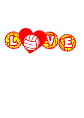 volleyall ou  waterpolo love capsule coeur club