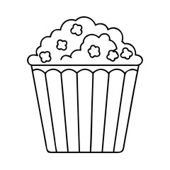 popcorn bucket icon, popcorn bucket vector illustration-simple illustration of popcorn bucket, perfect for popcorn bucket logos and icons