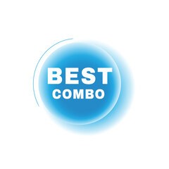 Best combo, speech bubble modern circle design. Banner or announcement template. vector sign isolated.