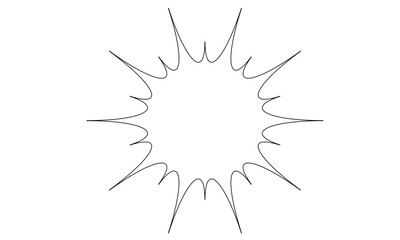 ギザギザ吹き出し　パンク