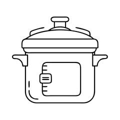 pressure cooker icon, pressure cooker vector illustration-simple illustration of pressure cooker, perfect for pressure cooker logos and icons