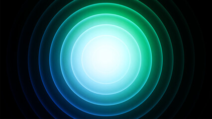 Circle abstract background.modern.minimalist background.Blue, purple, pink, green, yellow, red gradations.circle effect background. Bright and elegant glowing circle lines stacked together