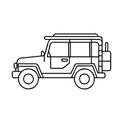 safari jeep icon, safari jeep vector illustration-simple illustration of safari jeep, perfect for safari jeep logos and icons