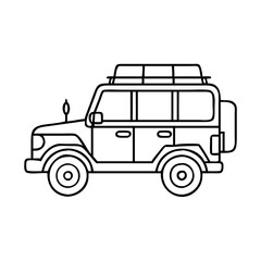 safari jeep icon, safari jeep vector illustration-simple illustration of safari jeep, perfect for safari jeep logos and icons