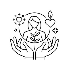 self care icon icon, self care icon vector illustration-simple illustration of self care icon, perfect for self care icon logos and icons