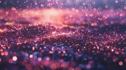 Futuristic neon circuit board design in purple and pink with chip processor for tech and ai themes