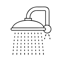 shower head icon, shower head vector illustration-simple illustration of shower head, perfect for shower head logos and icons