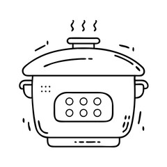 slow cooker icon, slow cooker vector illustration-simple illustration of slow cooker, perfect for slow cooker logos and icons