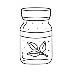 spice jar icon, spice jar vector illustration-simple illustration of spice jar, perfect for spice jar logos and icons
