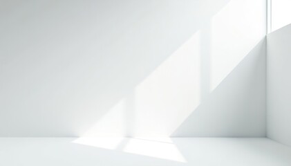 Fototapeta premium White minimalist business background with clean lines and copy space, style, corporate