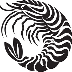 Shrimp Logo Vector