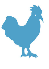 coq symbole France embleme logo crete silhouette ombre