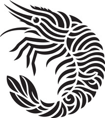 Shrimp Logo Vector