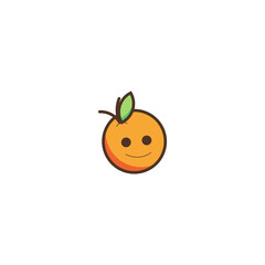 Happy Cartoon Orange Illustration