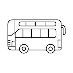 tour bus icon, tour bus vector illustration-simple illustration of tour bus, perfect for tour bus logos and icons