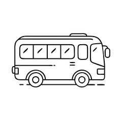 tour bus icon, tour bus vector illustration-simple illustration of tour bus, perfect for tour bus logos and icons