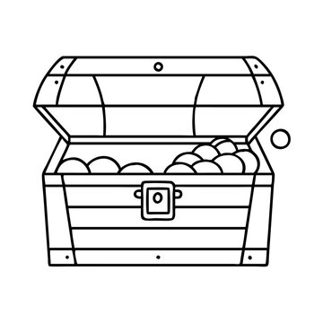 recommend clip art: treasure chest icon, treasure chest vector illustration-simple illustration of treasure chest, perfect for treasure chest logos and icons