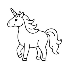 unicorn icon, unicorn vector illustration-simple illustration of unicorn, perfect for unicorn logos and icons