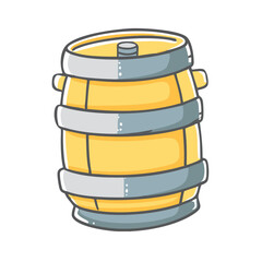 beer keg icon, beer keg vector illustration-simple illustration of beer keg, perfect for beer keg logos and icons