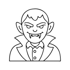 vampire icon, vampire vector illustration-simple illustration of vampire, perfect for vampire logos and icons