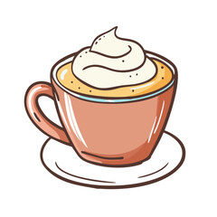 cappuccino icon, cappuccino vector illustration-simple illustration of cappuccino, perfect for cappuccino logos and icons