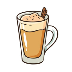 chai latte icon, chai latte vector illustration-simple illustration of chai latte, perfect for chai latte logos and icons