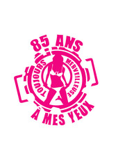 85 ans toujours merveilleuse tampon anniversaire